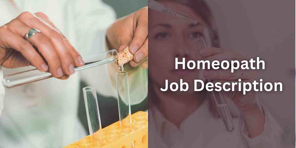 Homeopath Job Description